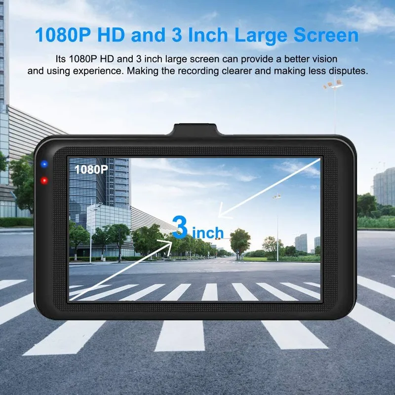 

NEW HD 1080P Video Recorder G Sensor Driving Recorder Car DVR Dash Camera Cycle Recording Night Wide Dashcam Video Registrar