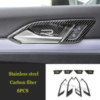 stainless lhd car inner door bowl protector pad frame cover trim sticker car styling for vw golf 8 mk8 2020 2021 car accessories