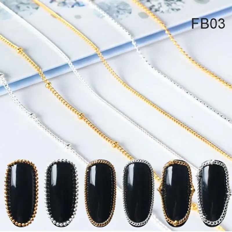 6 шт. Модные накладные ногти сделай сам Типсы для дизайна ногтей металлические