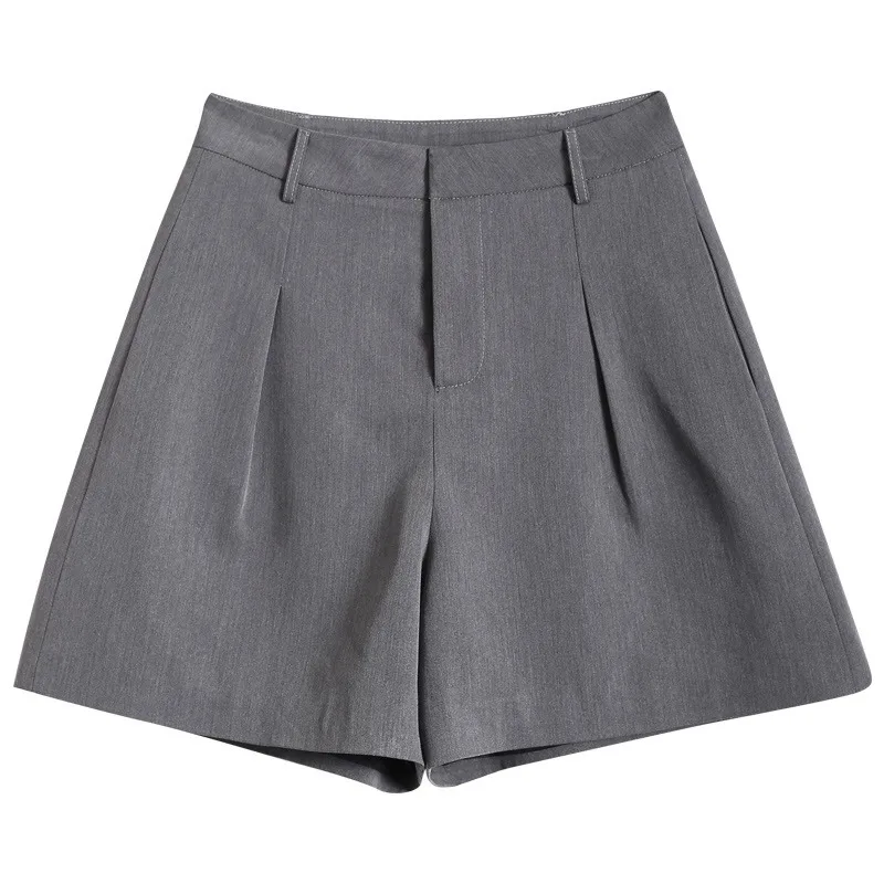 

Limiguyue Korean Style Office Ladies Plus Size Shorts Women Summer Loose High Waist Short Wide Leg Straight Suit Shorts K1675