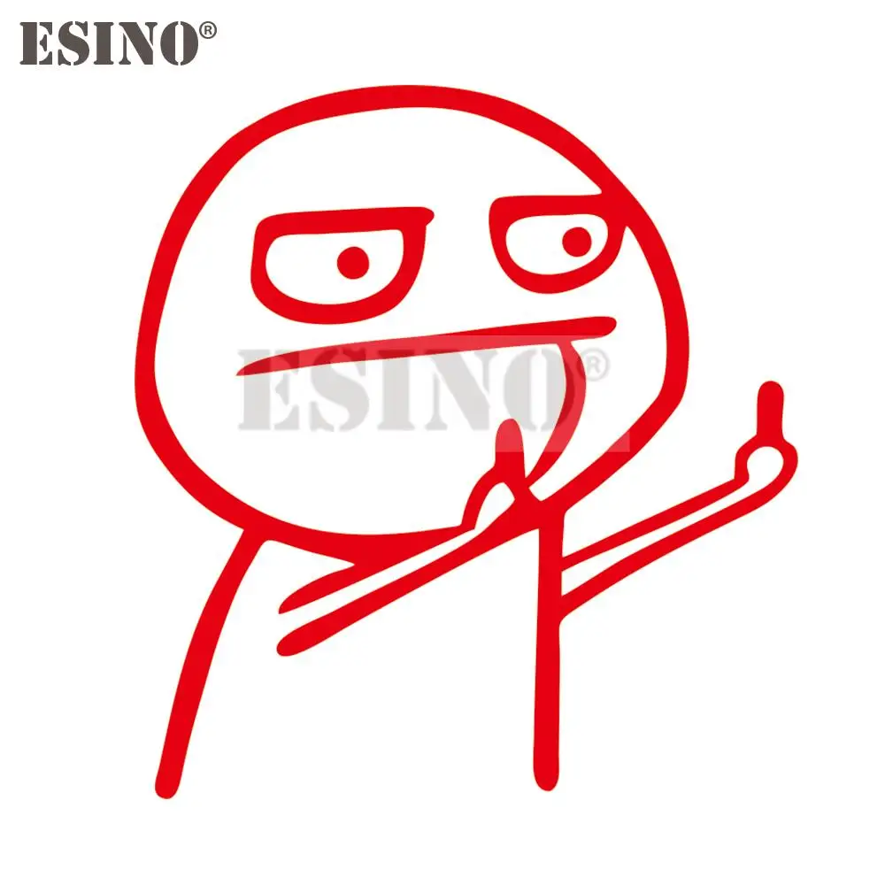 

Car Styling Creative Funny Middle Finger Sticker Cartoon PVC 3D Carving Decal Waterproof Car Body Bumper Glass Pattern Vinyl