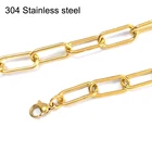 Мужское ожерелье хип-поп овальная длинная о Серебряная цепочка из звеньевзолотое ожерелье цепь из нержавеющей стали Мужская цепочка дропшиппинг ювелирные изделия