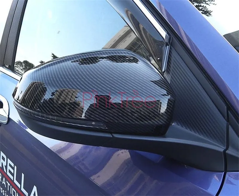 

Аксессуары для Volkswagen T-Cross 2018 2019 2020, углеродное волокно, цвет, боковое крыло, обзор, зеркальное покрытие, стикер, Стайлинг автомобиля