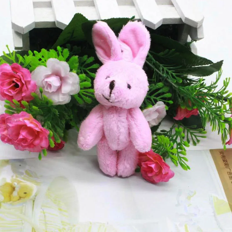 25/50 шт./лот Kawaii Bunny Плюшевые игрушки цветок кролик мягкие животные Маленькая