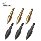Бесплатная доставка 12 шт. Broadheads черный и золотой желтые стрелки диаметр 7.6 мм для охотничьих аксессуаров стрелки стрельба из лука с бантом