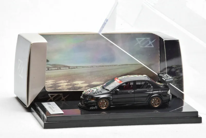 1:64 Mitsubishi Lancer Evolution IX Voltex Collection of resin die-casting simulation model of car toys