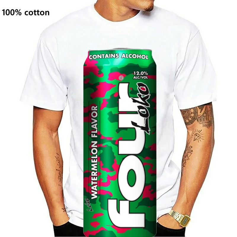 

New Four Loko Watermelon Mens Black T Shirt Tee Size S - 3xl Gift 2021 From Us 2021 Hot Sale Super Fashion