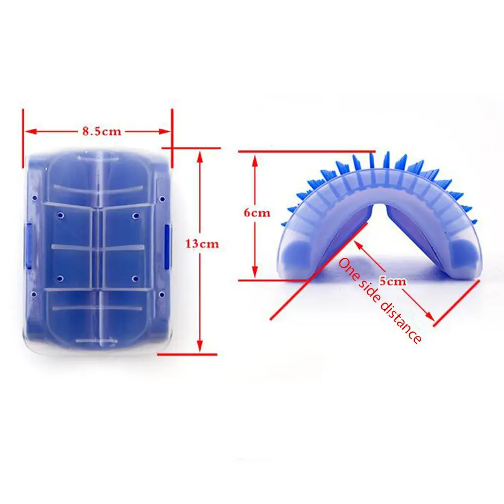 Удобный массажер для кошек угловая Массажная щетка пластиковая фиксированная