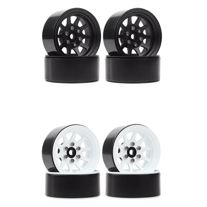 

107G/Pcs Metal Alloy 1.9 Beadlock Wheel Rims for 1:10 RC Crawler Axial SCX10 AXI03007 90046 Traxxas TRX4 Redcat GEN8