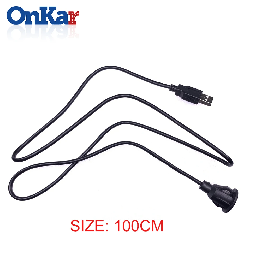 ONKAR автомобильные аксессуары USB 2,0 папа-мама автомобильный скрытый удлинитель для крепления на приборной панели автомобиля Ван двойной разъем USB