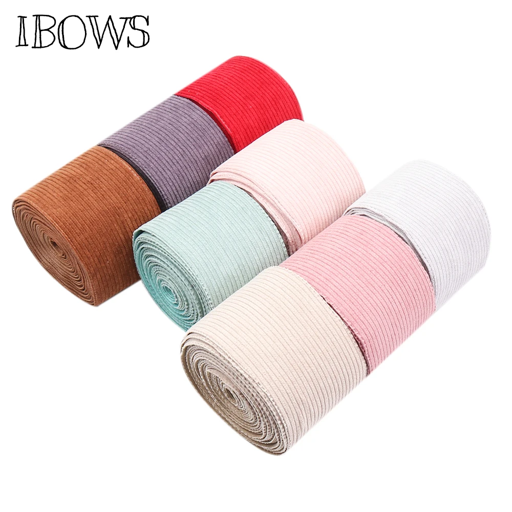 Вельветовая лента IBOWS 3 дюйма 75 мм ткань для ношения одежды аксессуары рукоделия