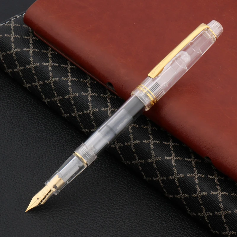 Офисный пластиковый модный подарок героя Золотая прозрачная цветная чернильная