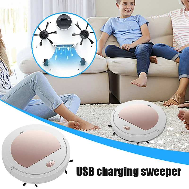 Робот-пылесос бытовой ультратонкий с USB-зарядкой | Электроника