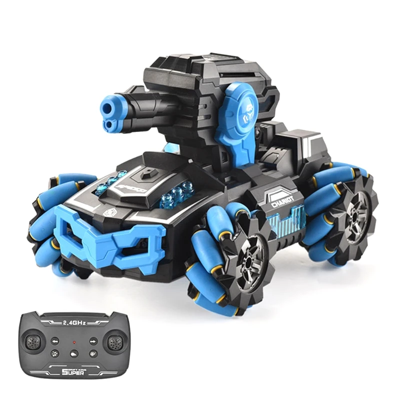 

J2FF 2.4GHz 4WD 360Water-bombing RC Tank Stunt Car for Boys Remote Control Toy Model Car with Gravity Sensing Controller