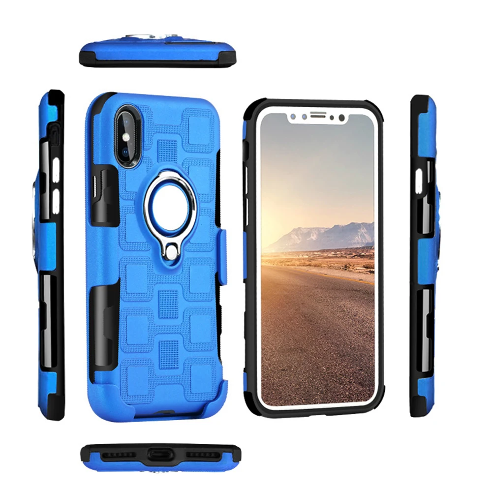 Сверхмощный автомобильный Магнитный защитный чехол для iPhone 6s 6 7 8 Plus X XR Xs Max