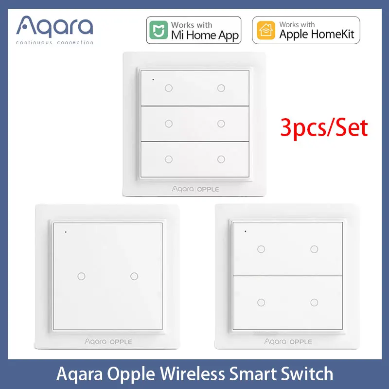 Оригинальный беспроводной переключатель Aqara Opple Zigbee 3 0 умный выключатель света с