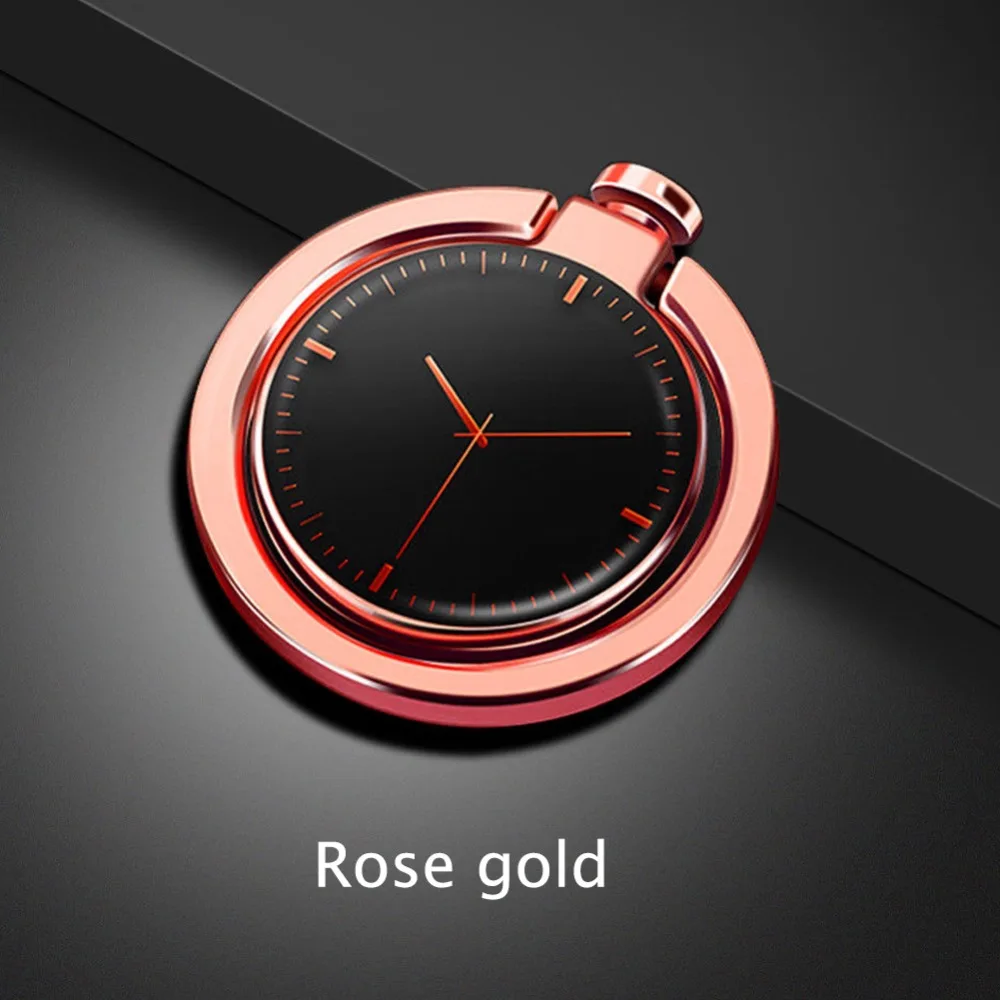 clock rosegold Кольцо на палец, держатель, кольцо на телефон, часы, сильная роскошь, для мобильного телефона Iphone Xr, Xiaomi, huawei, Honor, samsung, розетка, подставка для телефона - Цвет: clock rosegold