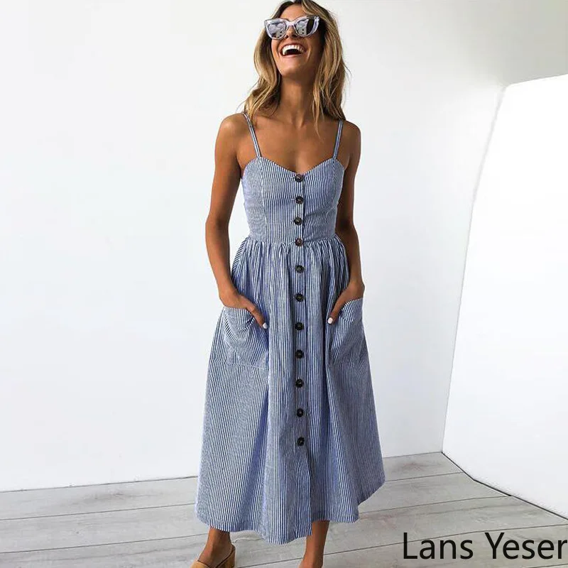 Новое повседневное винтажное летнее платье для женщин 2020 бохо сексуальное миди с