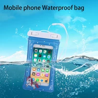 floating airbag inflatable mobile phone waterproof bag touch screen swimming transparent waterproof mobile phone bag phone cases