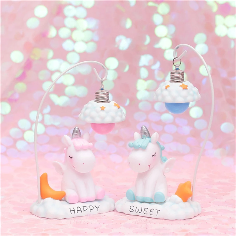 Новый Единорог Ins Ночник детская прикроватная тумбочка для спальни смоляная