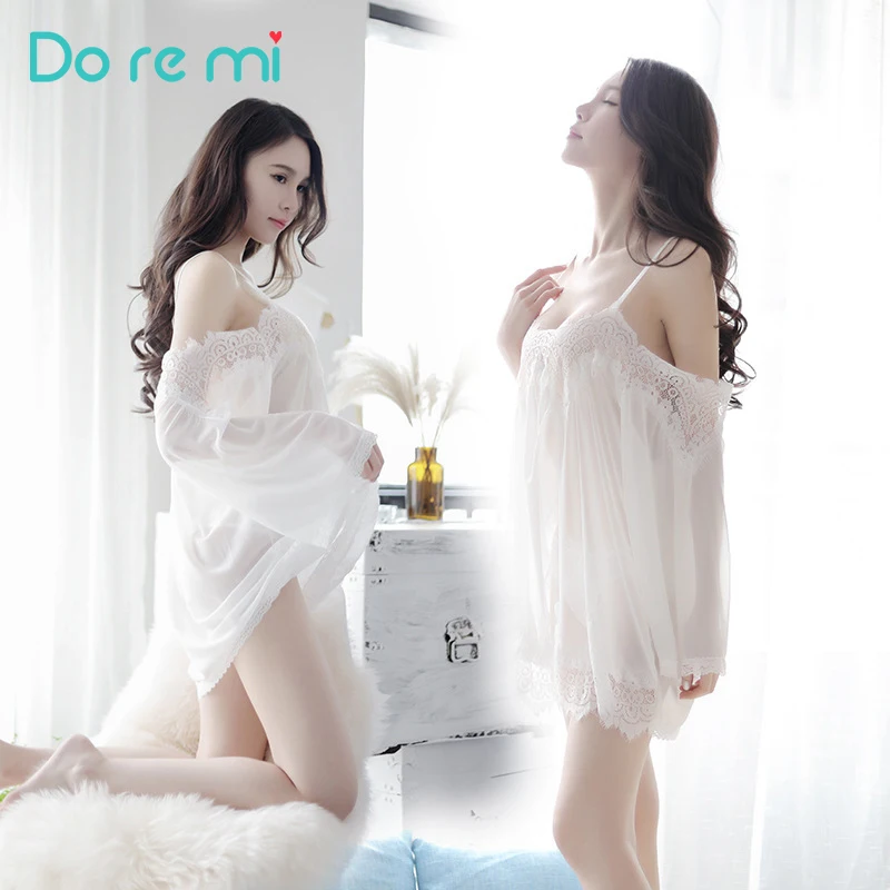 Сексуальное нижнее белье без бретелек пижамы Мини ночная рубашка вечернее
