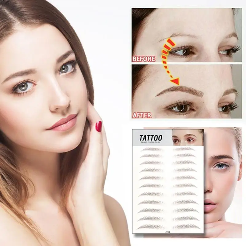 

Magic 6D Hair-like Eyebrow Tattoo Sticker False Eyebrows Long Lasting Super Waterproof Makeup Eye Brow Stickers Cosmetics