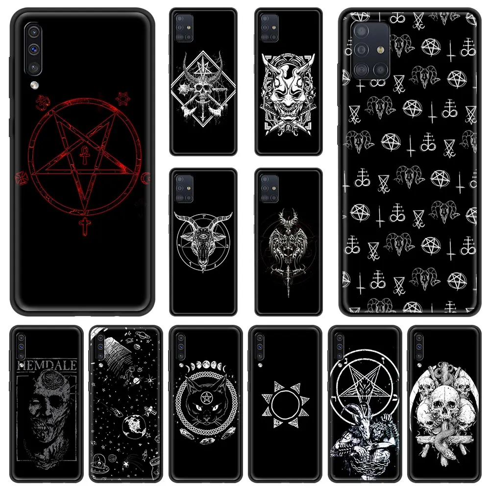

Lavaza пентаграмма 666 демонический сатанический чехол для телефона Samsung Galaxy A50 A10 A20 A30 A40 A70 A20S A20E A02S A12 мягкий чехол