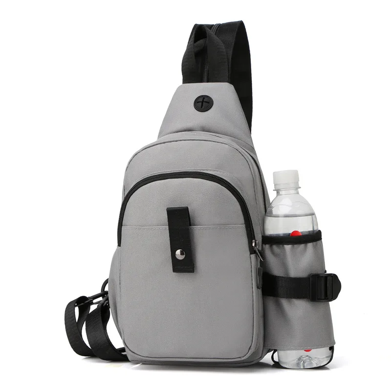 Мужские сумки через плечо с USB зарядкой Мужская нагрудная сумка защитой от кражи
