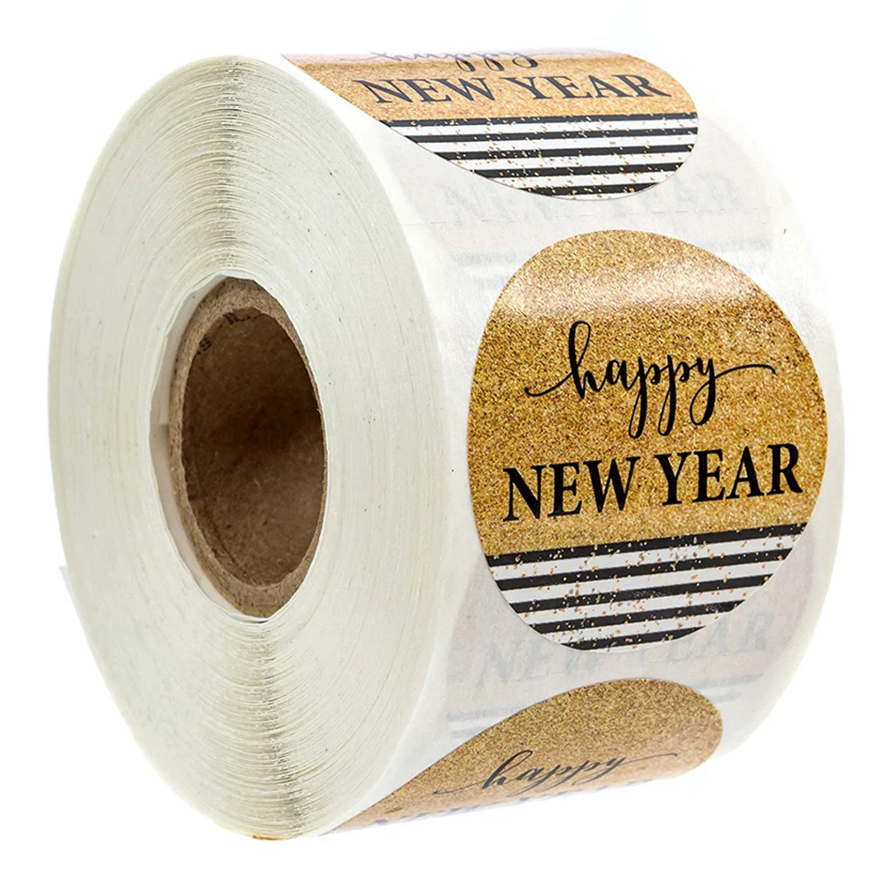 

1,5 дюймовые новогодние наклейки с надписью "Merry Christmas", "Лось", "пакет для конфет", герметичные наклейки, подарочные коробки, этикетки, новогодние и рождественские украшения