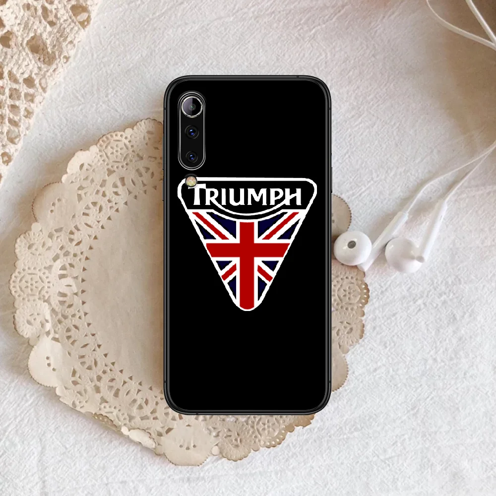 

Triumphs motorcycle Phone case For Xiaomi Mi note 10 A3 9 MAX 3 A2 8 9 Lite Pro ultra black Funda Pretty Cover Soft Hoesjes