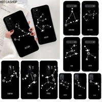 12 constellations zodiac signs phone case for samsung s20 plus ultra s6 s7 edge s8 s9 plus s10 5g lite 2020