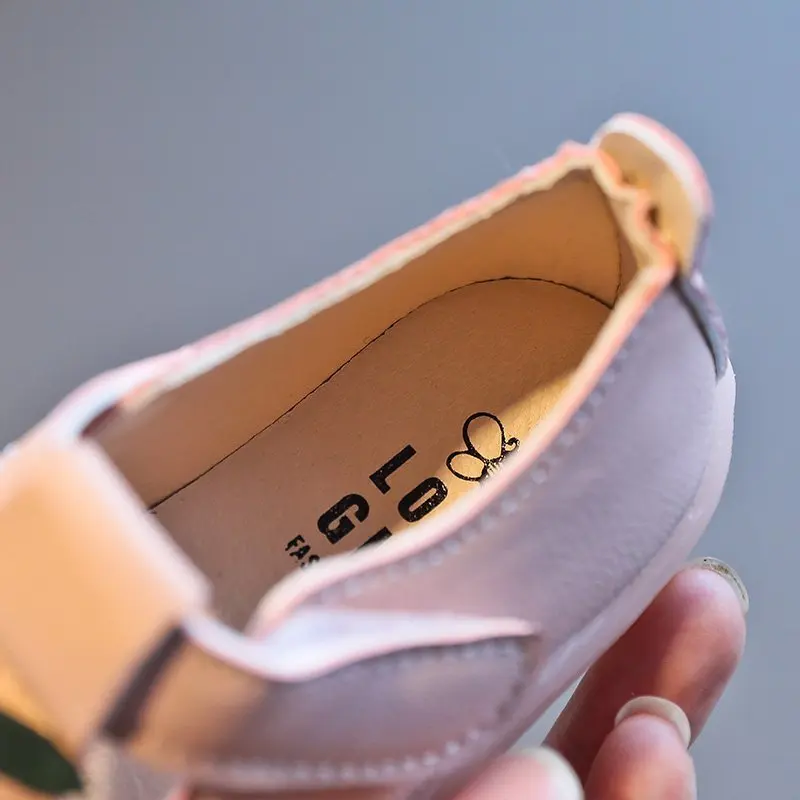 Детская обувь вишневого цвета новая модная корейская детская из искусственной