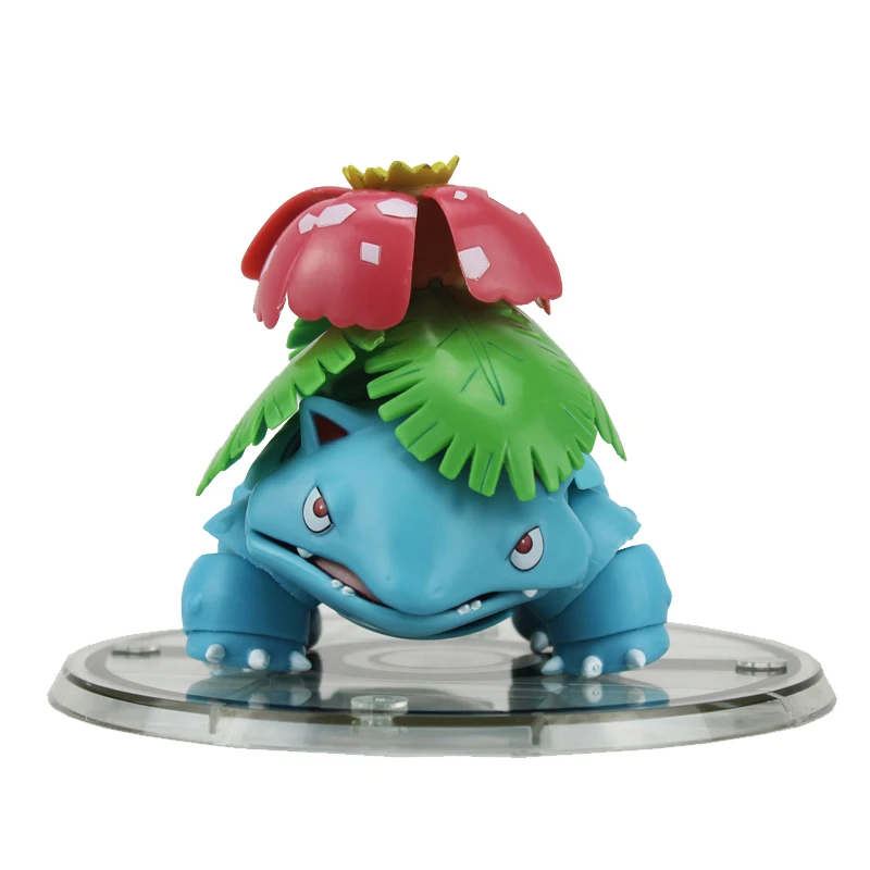 Бесплатная доставка 4 &quotМонстр аниме мультфильм Venusaur подвижная коробка 10 см ПВХ