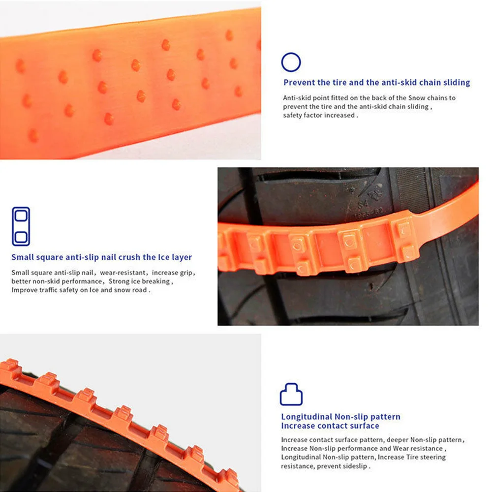 10 шт. автомобильные противоскользящие цепи 950 х12 мм|Колесные цепи| |
