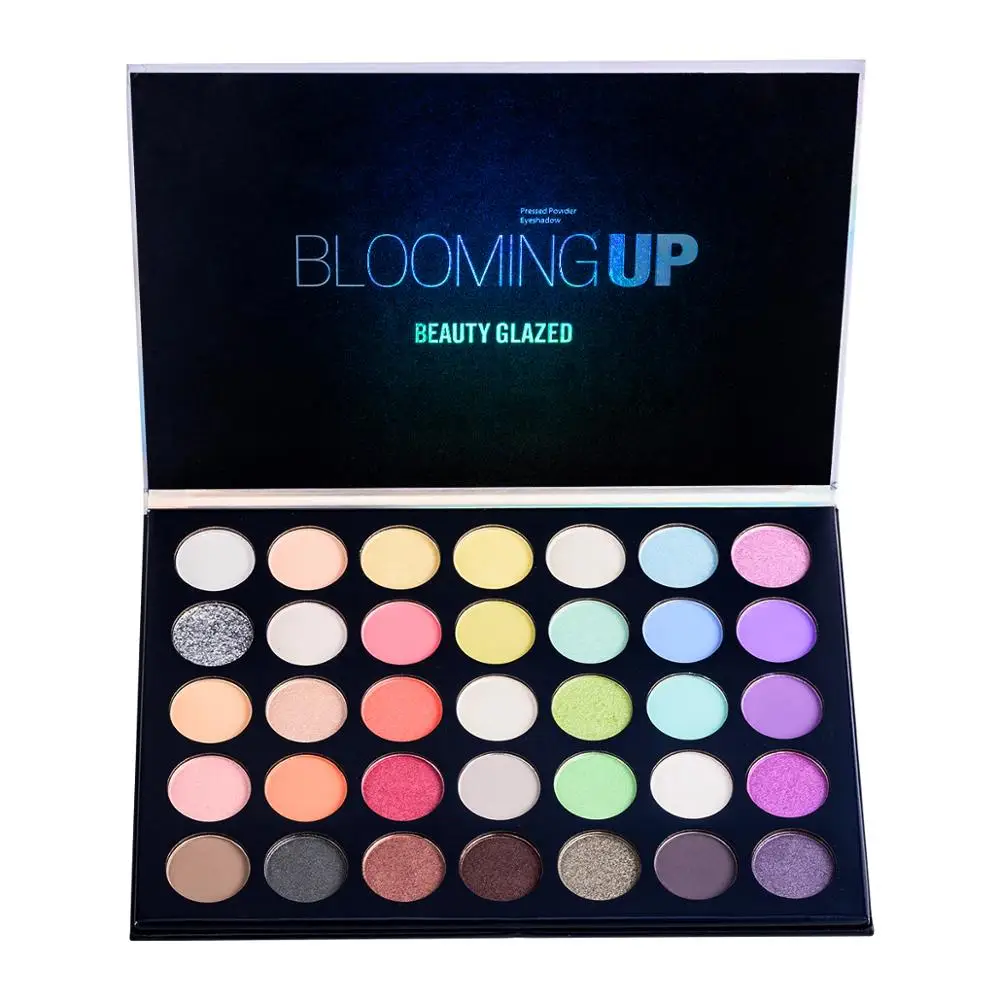 Профессиональные Красочные Тени для век Beauty Glazed макияж 35 ярких красочных матовых