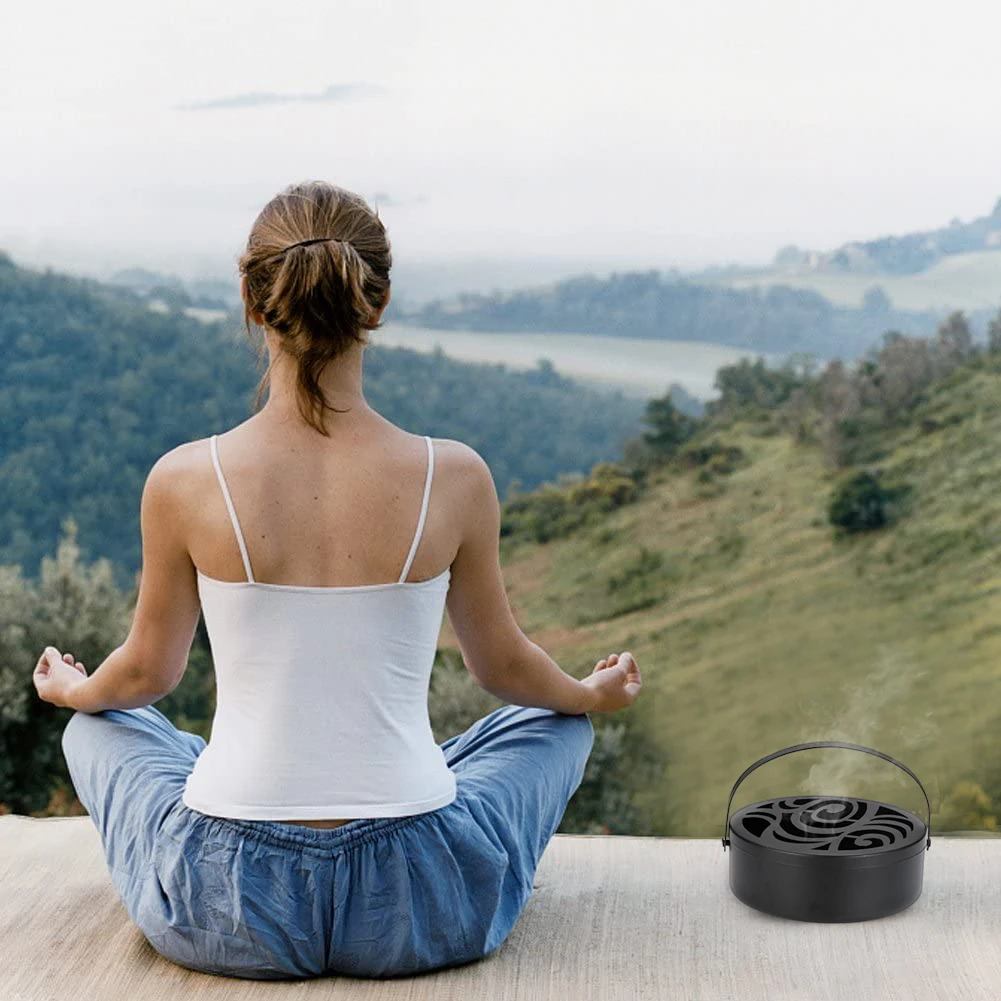 

Mosquito Coil Box With Lid Fireproof Mosquito Coil Tray Indoor And Outdoor Portable Portable Anti Burn Mosquitos Burning Incense