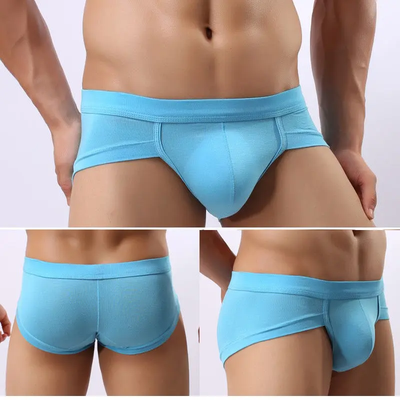 

New Men Seamless Low-Rise Tight-Fitting Sexy Protruding Short Mid-Waist Boxer Shorts Panties Plus Size Casual Panties L-3XL