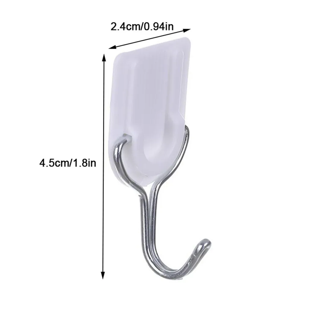 

20Pcs Transparent Strong Self Adhesive Door Wall Hangers Hooks Suction Heavy Load Rack Cup Sucker for Kitchen Bathroom