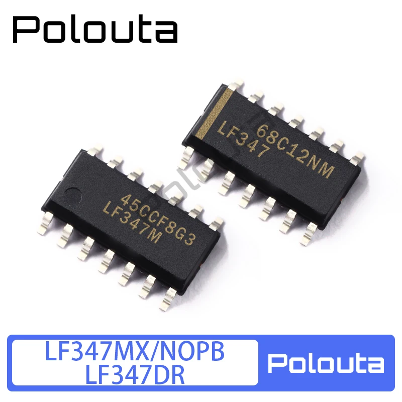 

10 Pcs LF347DR LF347MX SOP-14 Chip Quad Operational Amplifier Acoustic Components Kits Arduino Nano Integrated Circuit Polouta