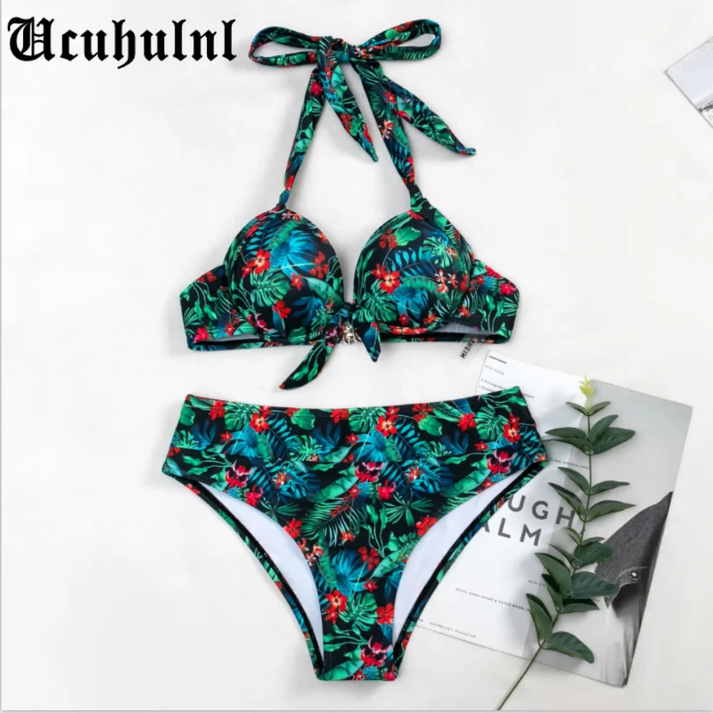 

Sexy Floral Bikini Swimwear Woman Swimsuit Push Up Bikini Set Bathing Suit Women Brazilian Beachwear Biquini Two Piece Suit #G3