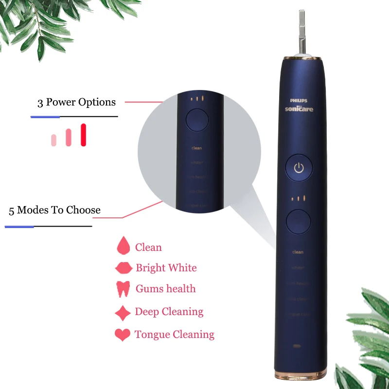 Оригинальная ручка для зубной щетки Philips Sonicare Diamond с APP Clean перезаряжаемая 5
