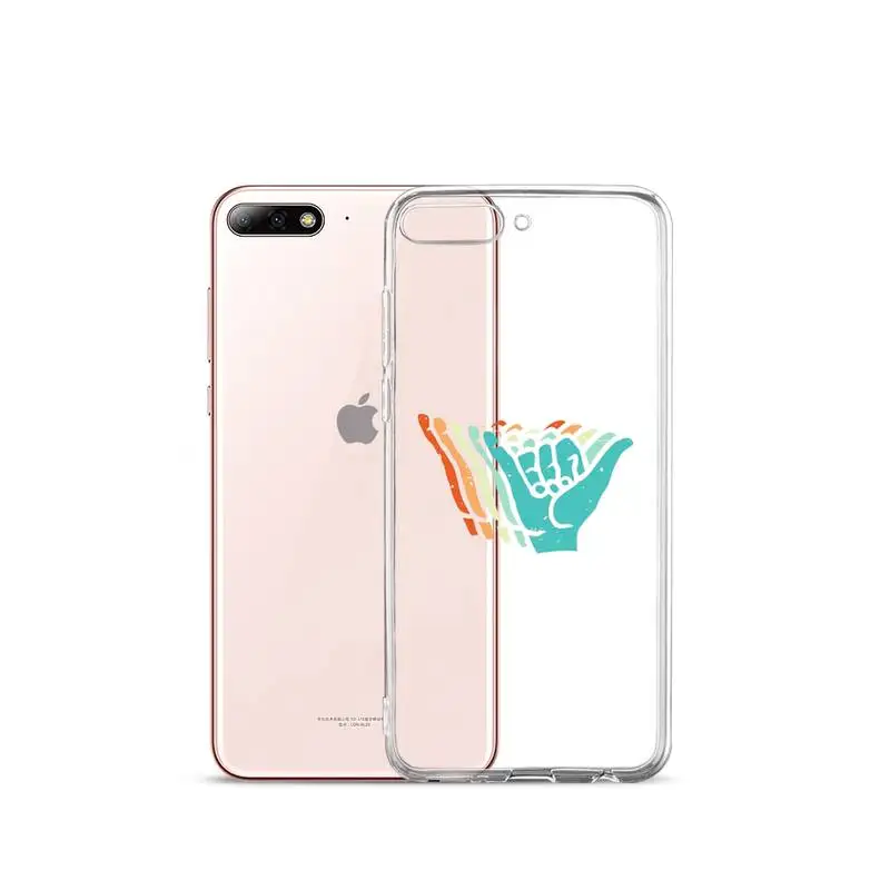 

fashion Colorful hands victory Phone Case Transparent for iPhone Samsung A S 11 12 6 7 8 9 30 Pro X XS Max XR Plus lite