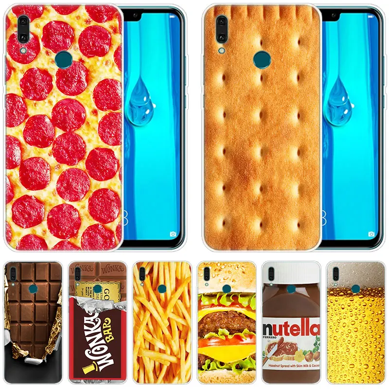 Мягкий чехол еда десерт шоколад пиво сыр для Huawei Mate 30 20 Lite 10 Pro Y5 Y6 Y7 2019 Y9 Prime 2018