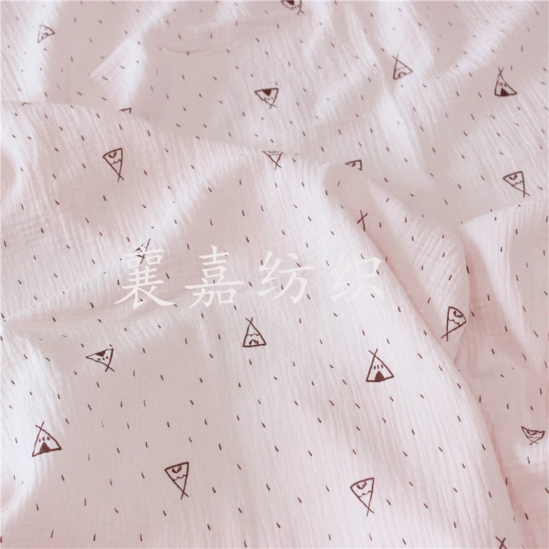 Хлопковая марля креп детская ткань двойное Марлевое одеяло для младенцев