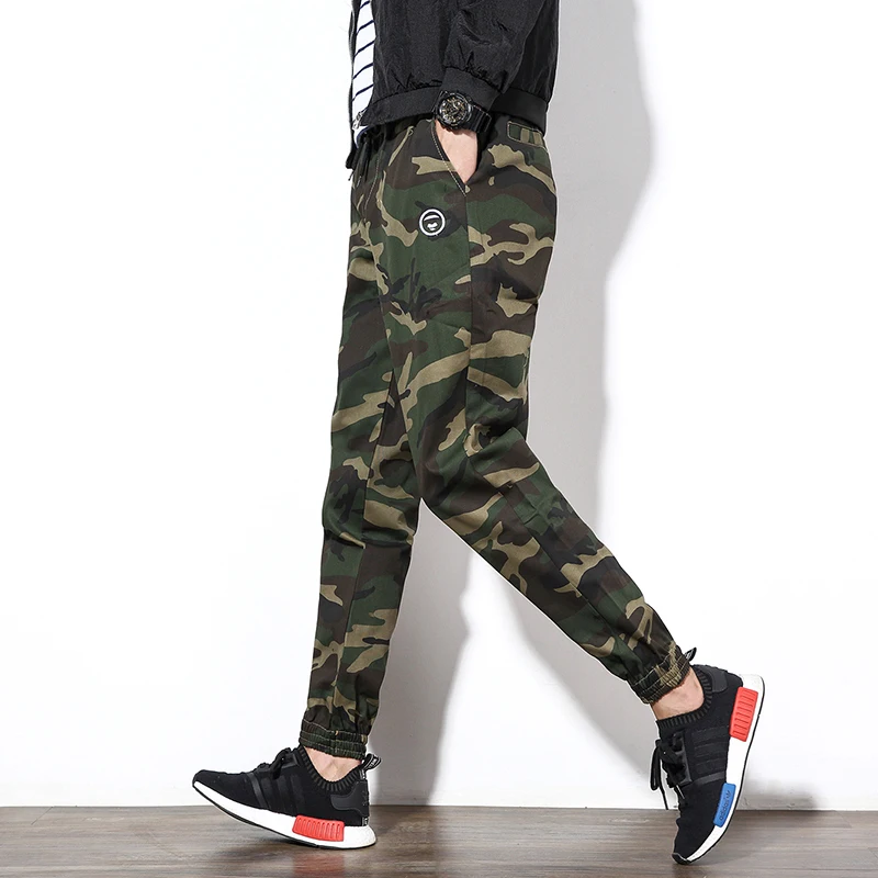 Брюки-карго мужские в стиле хип-хоп брюки милитари камуфляжные повседневные