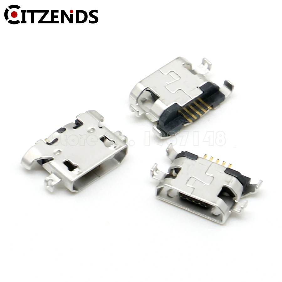 10 шт. Micro USB 5pin тяжелая пластина 1 28 мм без бокового отверстия скручивания боковой