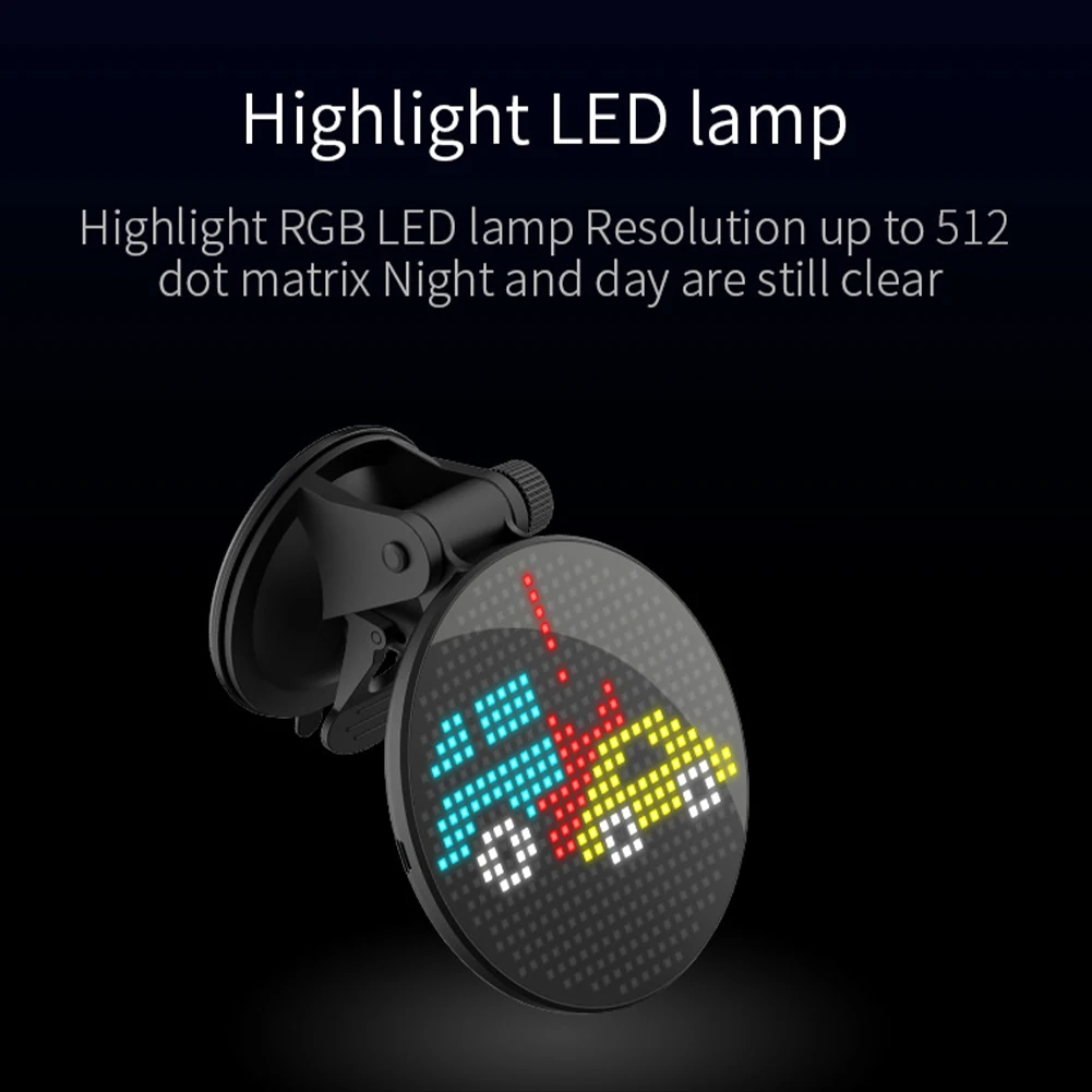 Car Rear Windshield Pixel Display Bluetooth APP Control Sign LED Interactive Screen Programmable Lamp Accessories Parts | Автомобили и