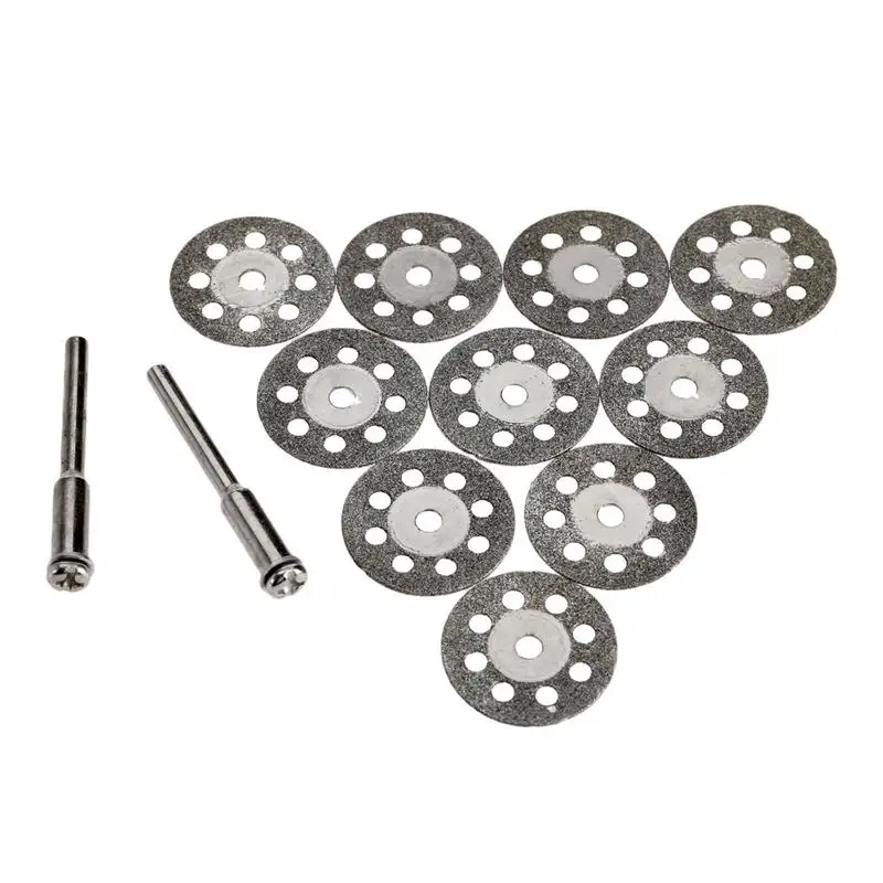 

HOT 10Pcs Accessories 20mm Diamond Cutting Disc for Metal Grinding Wheel Disc Mini Circular Saw for Drill Rotary Tool