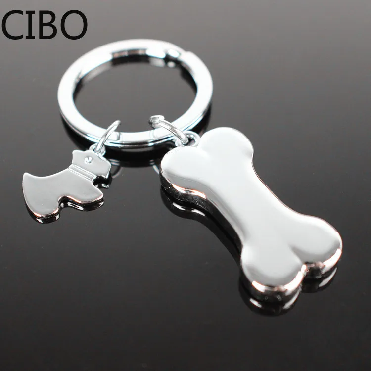 Новинка 2019 брелок из сплава в виде собачьей кости и лапы для женщин девушек
