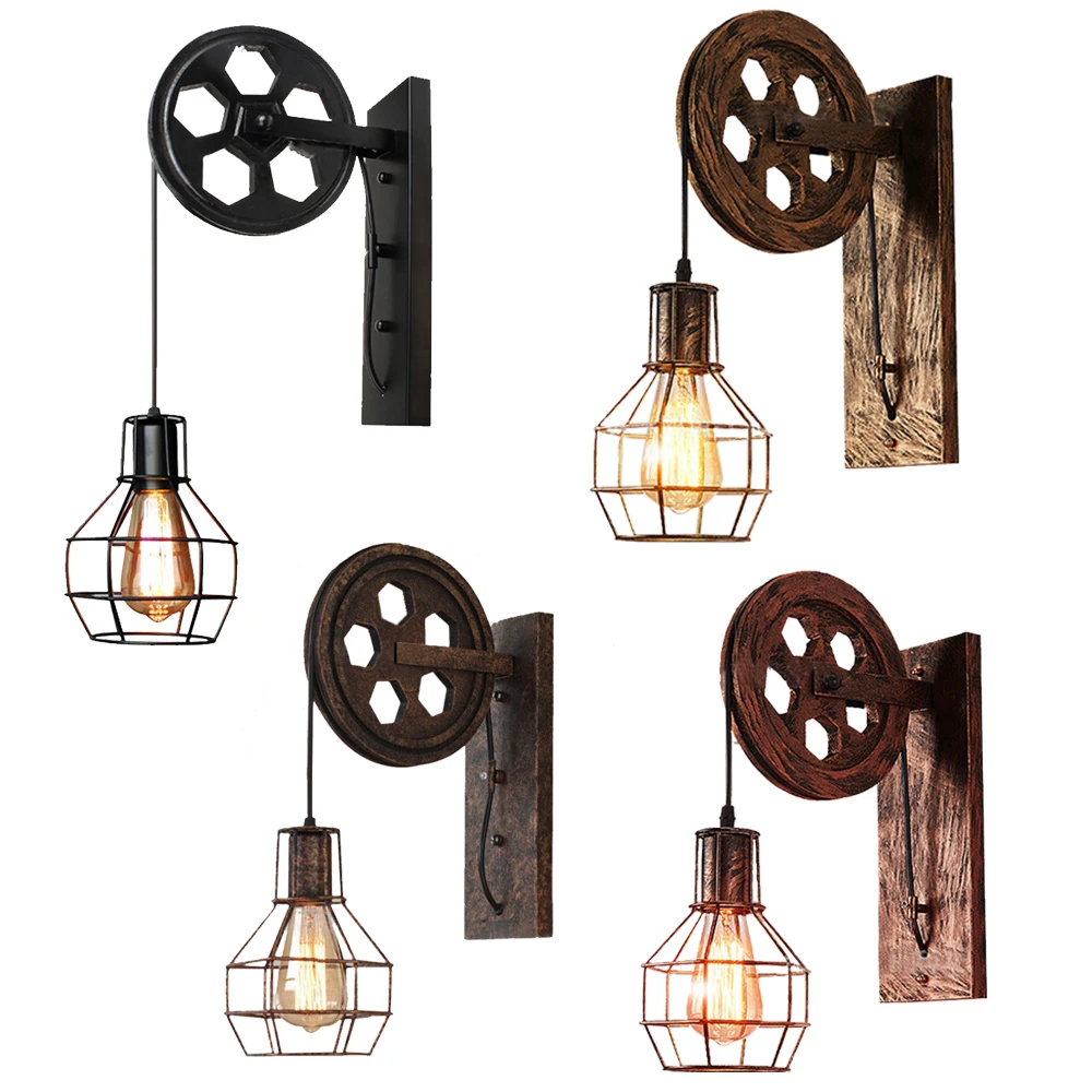 Электрическая лампочка эдисона настенная розетка Винтаж веревка настенный